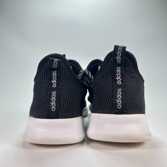 Adidas Cloudfoam Pure Black White Running Shoes Women's Size 12 Men's 10.5 - Picture 4 of 9